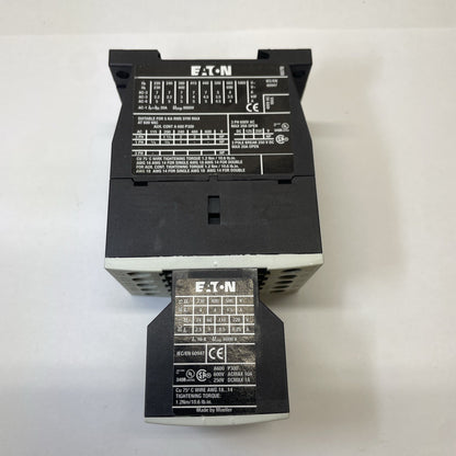 Eaton XTCE007B10 Contactor with XTCEXFAC20 Auxillary Contact