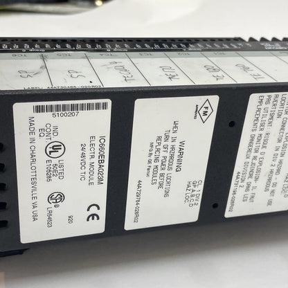 GE Fanuc IC660BBA023 Thermocouple Input Module IC660EBA023M + IC660TBA023K