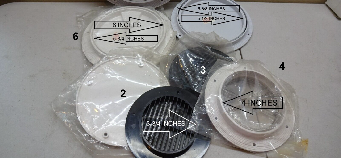 BECKSON MARINE DECK PLATES / MIXED LOT / DEALER LOT OF 6 NEW