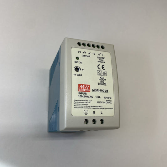 MW MDR-100-24 MEAN WELL POWER SUPPLY MDR 100-240VAC INPUT / 1.3A / 50-60HZ
