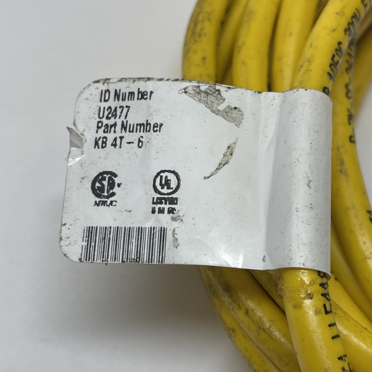 TURCK KB 4T‐6 (U2477) Actuator/Sensor Cordset 4-Wire 1/2″ MicroFast Female – 6 m