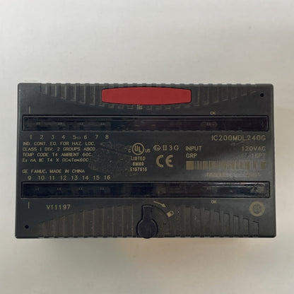 GE Fanuc IC200MDL240G VersaMax 16-Point AC Input Module 120 VAC