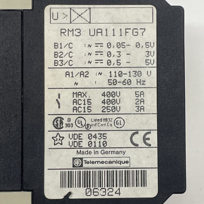 Telemecanique RM3 UA111FG7 Measurement Relay RM3 UA1 (USA)