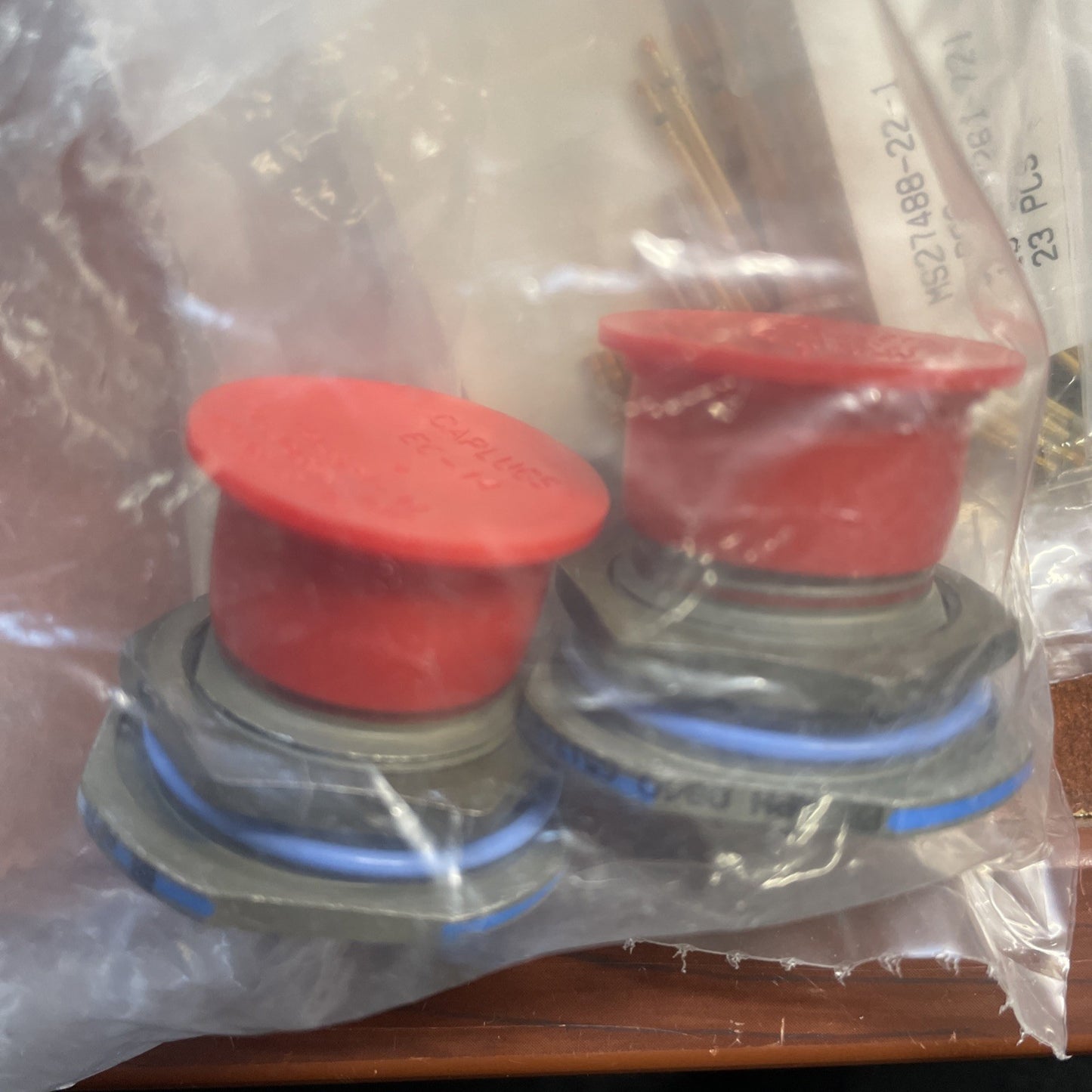 (PACK OF 2) Amphenol D38999/24WC35SA Circular 22 Pos Female Crimp Panel Mount