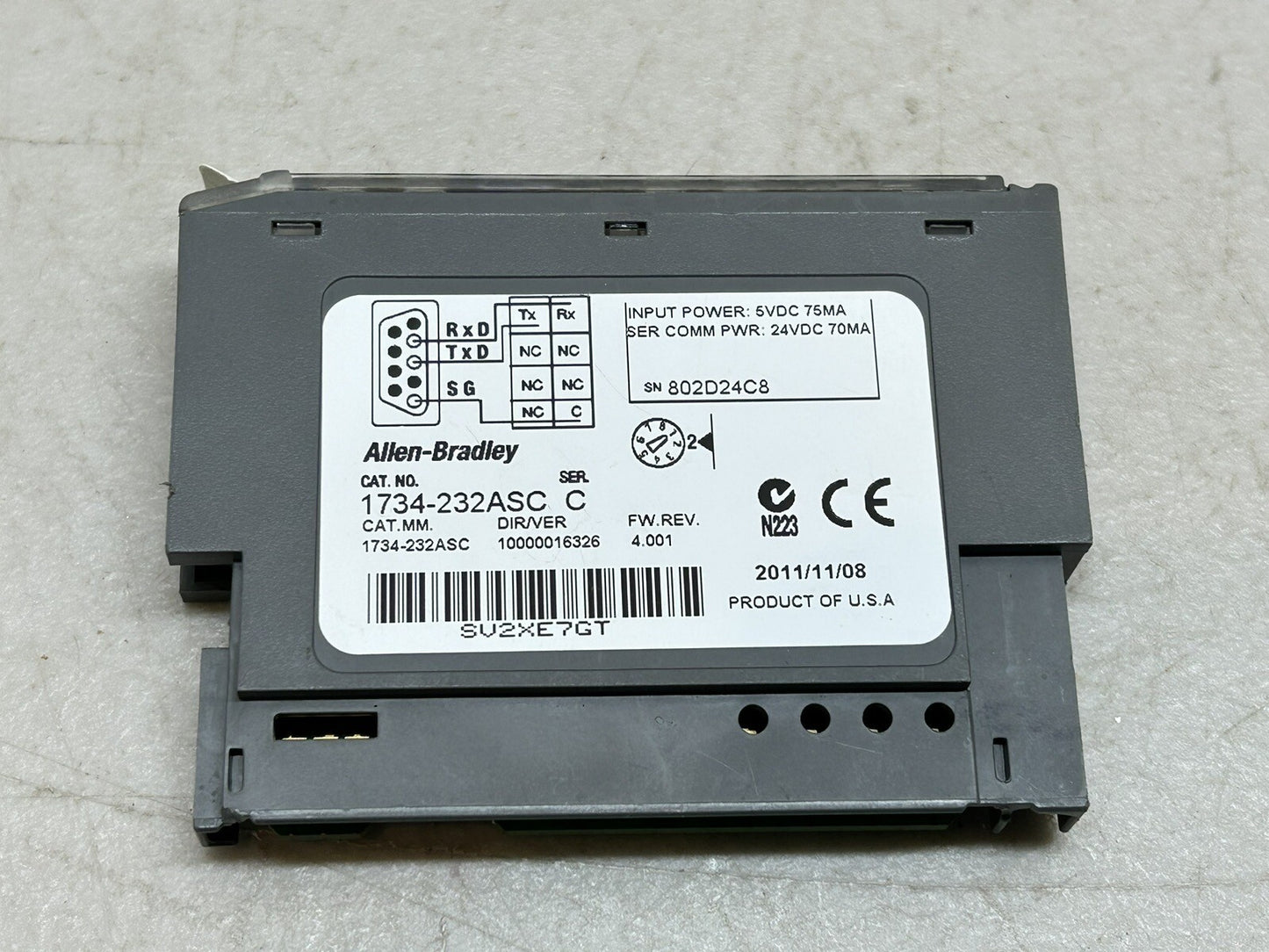 ALLEN BRADLEY 1734-232ASC / 1734232ASC SERIES C INTERFACE MODULE