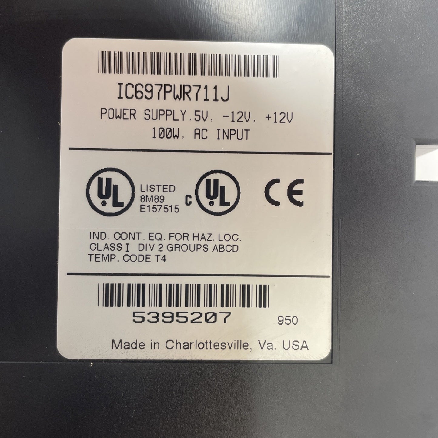 Ge Fanuc IC697PWR711K Series 90-70 Programmable Power Supply Module **USA**