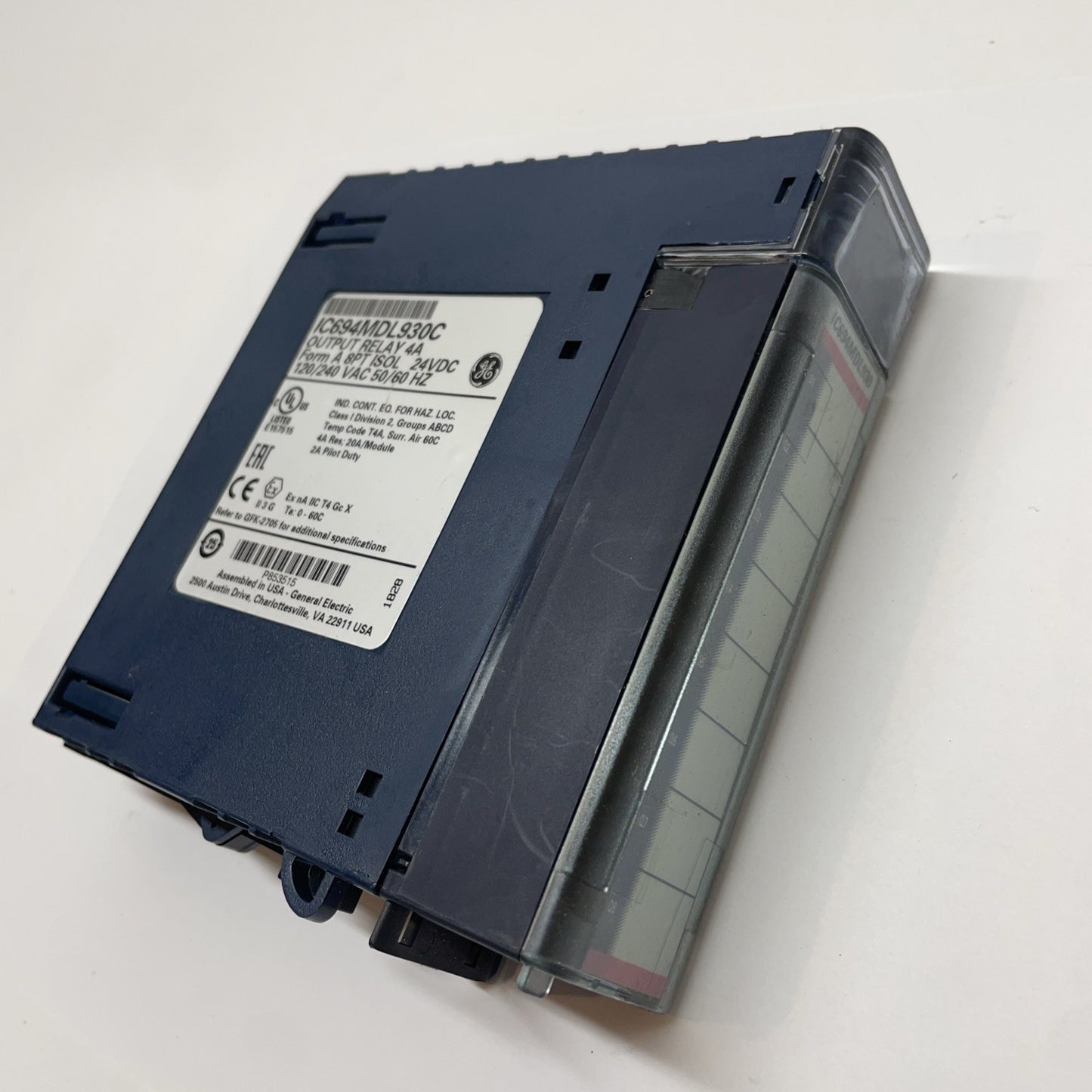 GE Fanuc IC694MDL930C RX3i 8-Pt Isolated Relay Output Module 4A 24VDC/120-240VAC