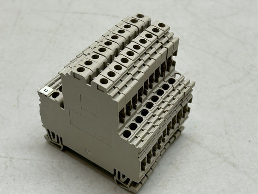WEIDMULLER WDK 2.5N / WIRE TERMINAL BLOCK WDK25N WDK2.5N TAN / LOT OF 10