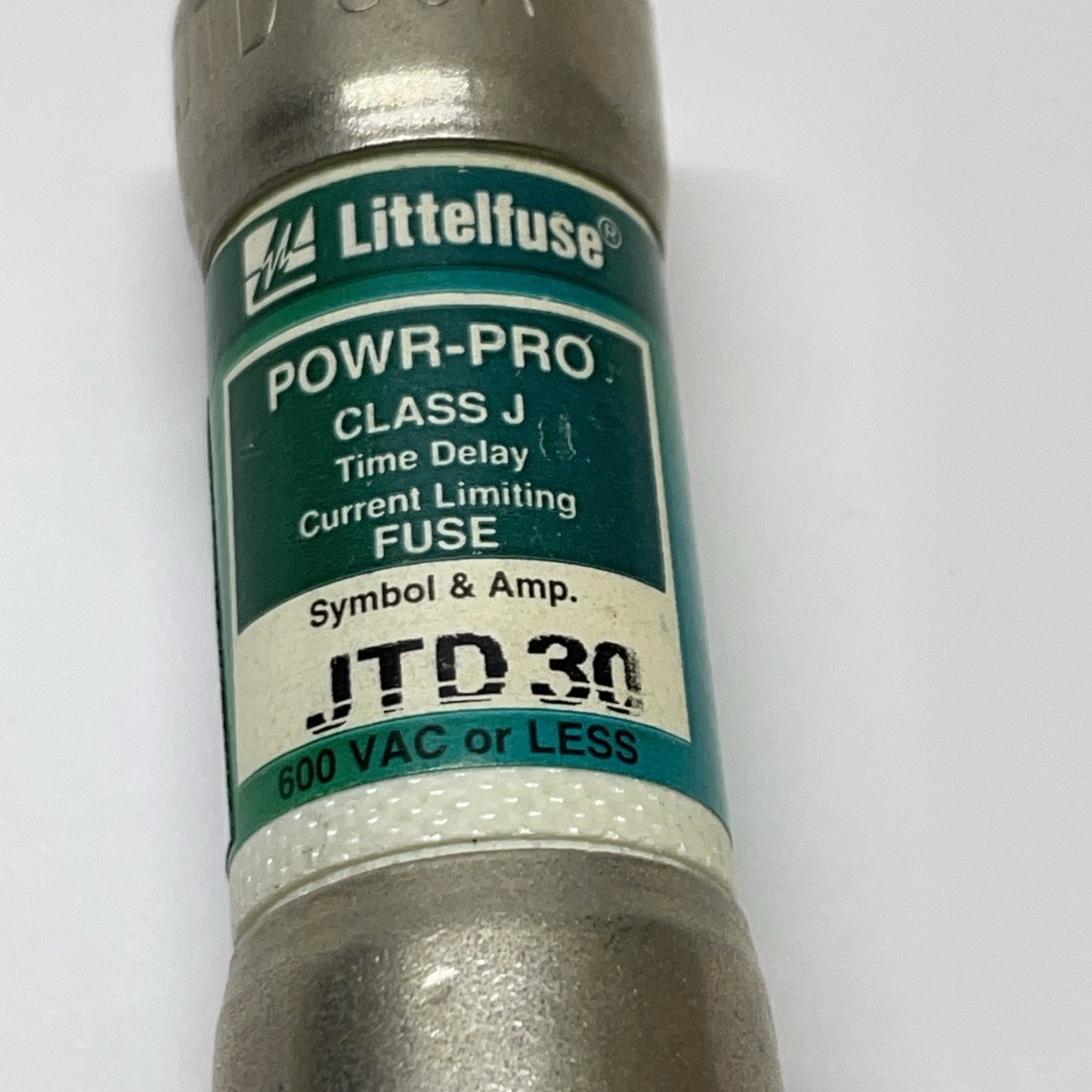 Littelfuse JTD-30ID Class J Time-Delay Fuse 30A 600V AC 300V DC
