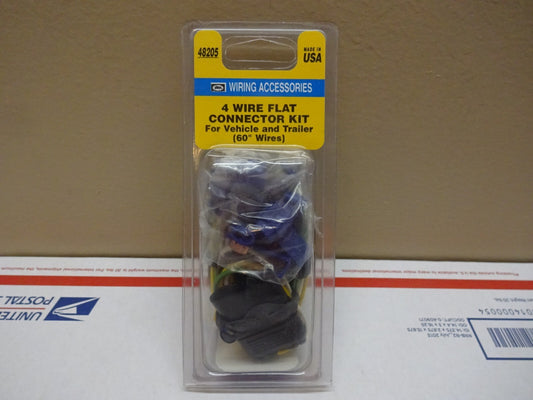 HOPKINS 48205 / 4 WIRE FLAT KNOCKOUT CONNECTOR 60" WIRES / NEW