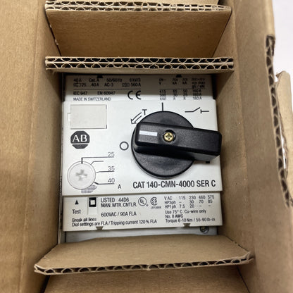 Allen-Bradley 140-CMN-4000 Motor Protection Circuit Breaker 25-40A 3P