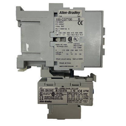 Allen-bradley 100-C37*00 Ser. B Contactor With 193-EA1HC Ser. B Overload Relay