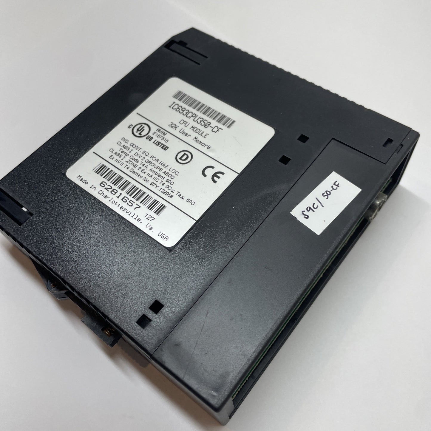 GE FANUC IC693CPU350‑CF Single‑Slot CPU Module - FOR PARTS