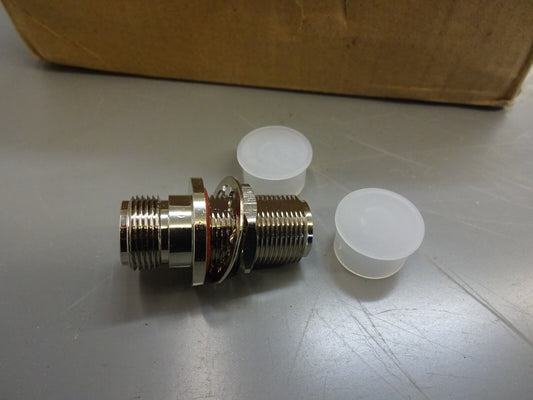 (LOT OF 10) N FEMALE BULKHEAD TO N FEMALE ADAPTER / WSI / WS-NKKY