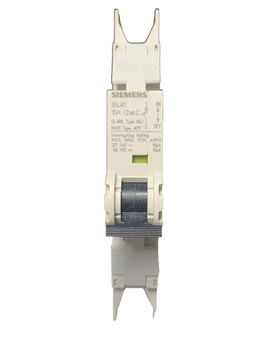 SIEMENS 5SJ4 118-7HG42, CIRCUIT BREAKER, 15A, 1P NEW!