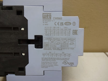WEG CWB65-11-30V24 / CWB65 / 3 POLE 65 AMP CONTACTOR