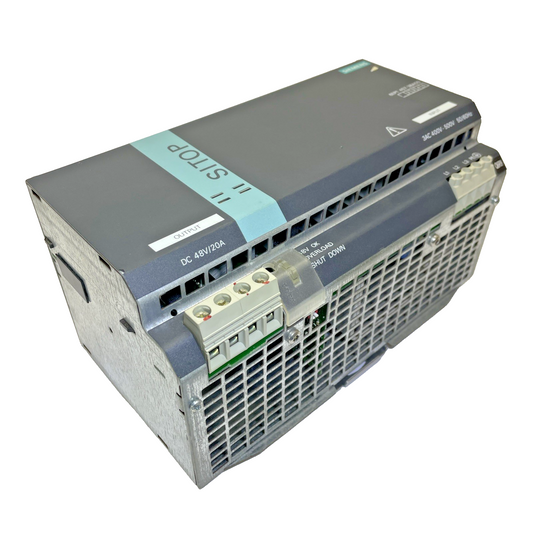 SIEMENS 6EP1457-3BA00 SITOP 48V DC 20A Power Supply AC-DC DIN-Rail
