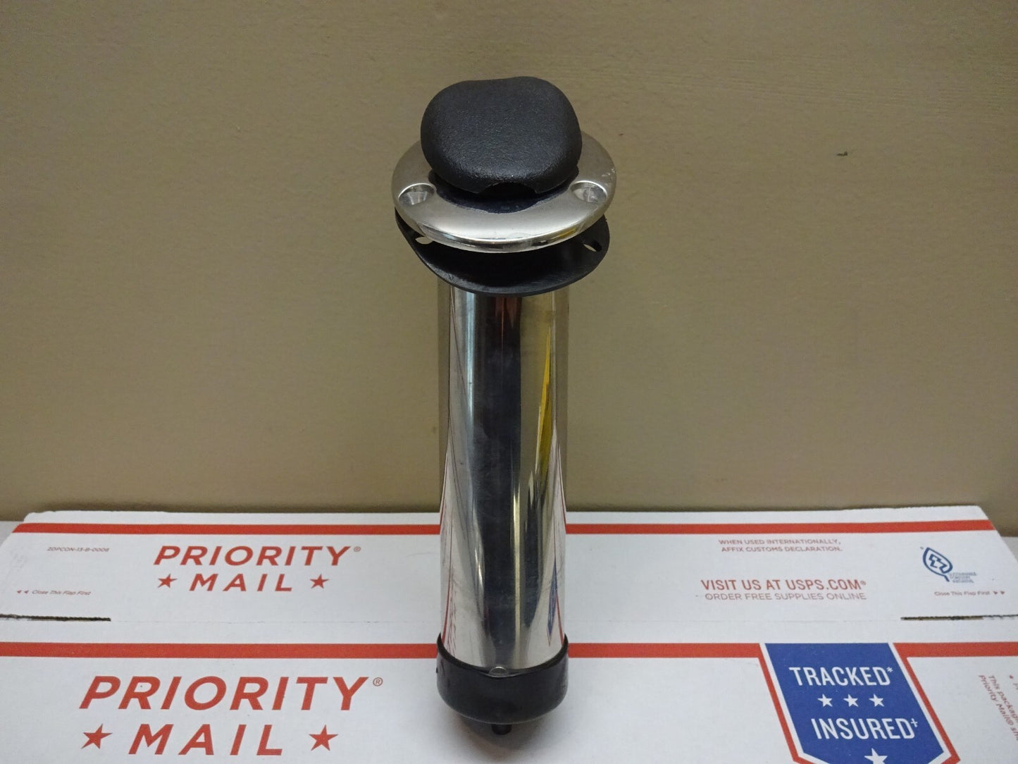 ATTWOOD 30 DEGREE STAINLESS STEEL ROD HOLDER BOAT MARINE FISHING 9" / NEW