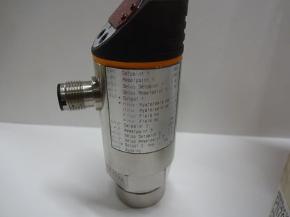 IFM EFECTOR 500 PN7029 / PRESSURE SENSOR SWITCH / PN-0-1-RBR14-QFPKG/US/V / NEW