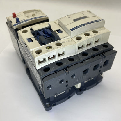 Telemecanique LC2D09 Reversing Contactor w/ LRD08 Overload Relay 2.5–4A