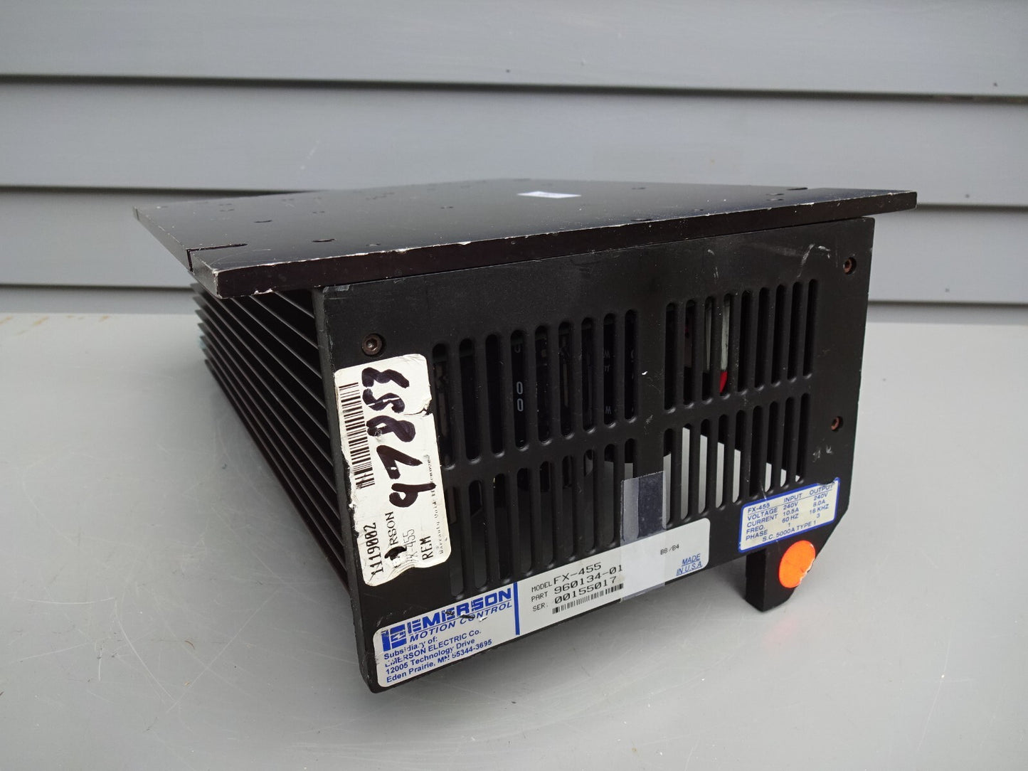 EMERSON FX-455 / 960134-01 / POSITIONING SERVO DRIVE  / 200-440VAC / PARTS ONLY