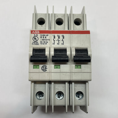 1PC ABB S203UP-K8A Circuit Breaker 8A 480Y/277V E212323