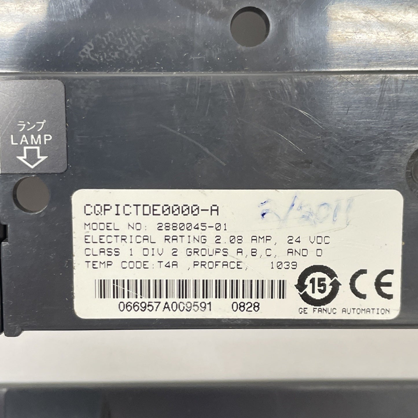 Rear Cover for GE FANUC Total control CQPICTDE0000-A 2880045-01 QUICKPANEL HMI