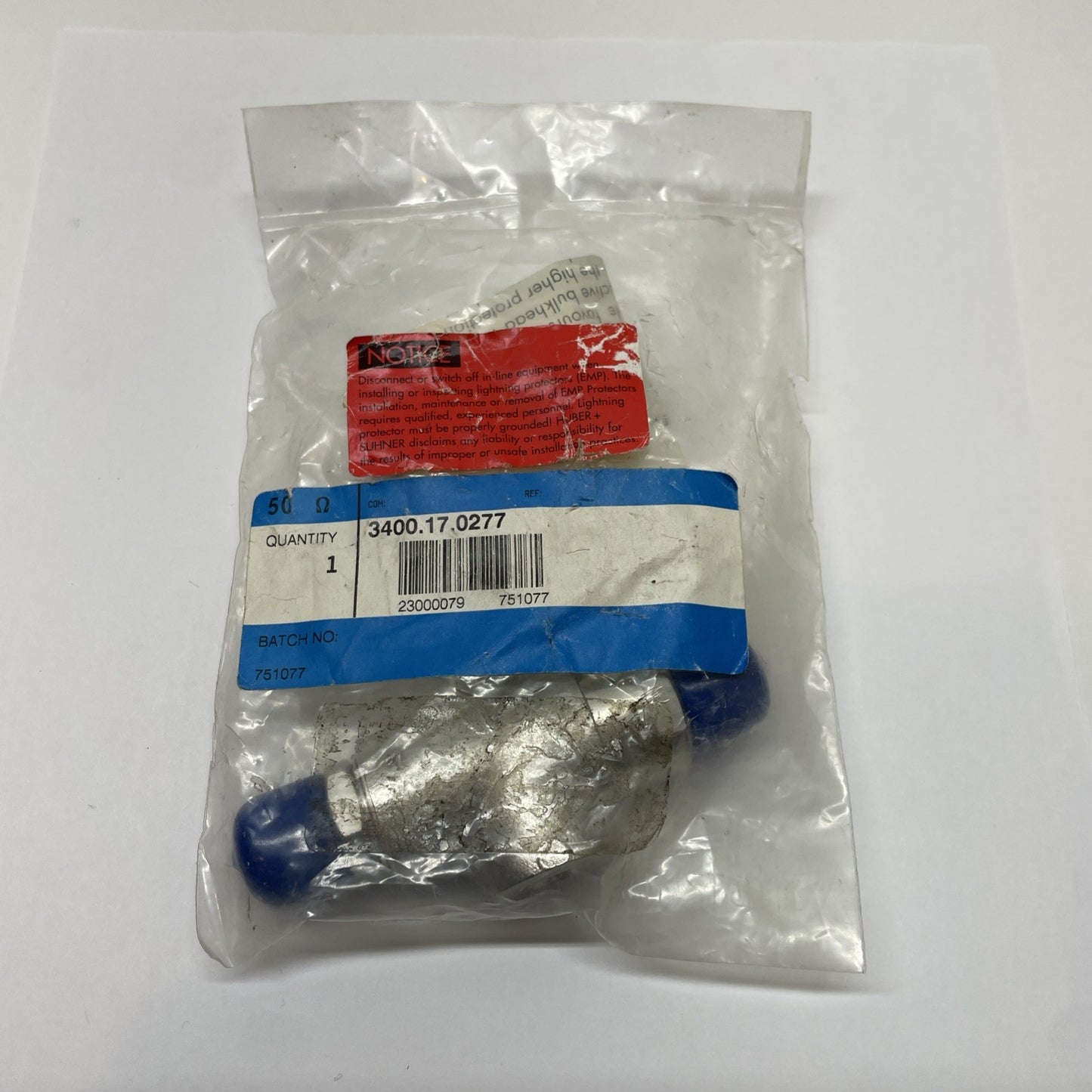 HUBER+SUHNER 3400.17.0277 Coaxial EMP/Surge Protector Quarter-Wave Stub