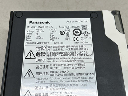 PANASONIC MADHT1105 / AC SERVO DRIVER 10A 120V LOAD / NEW WITH BOX