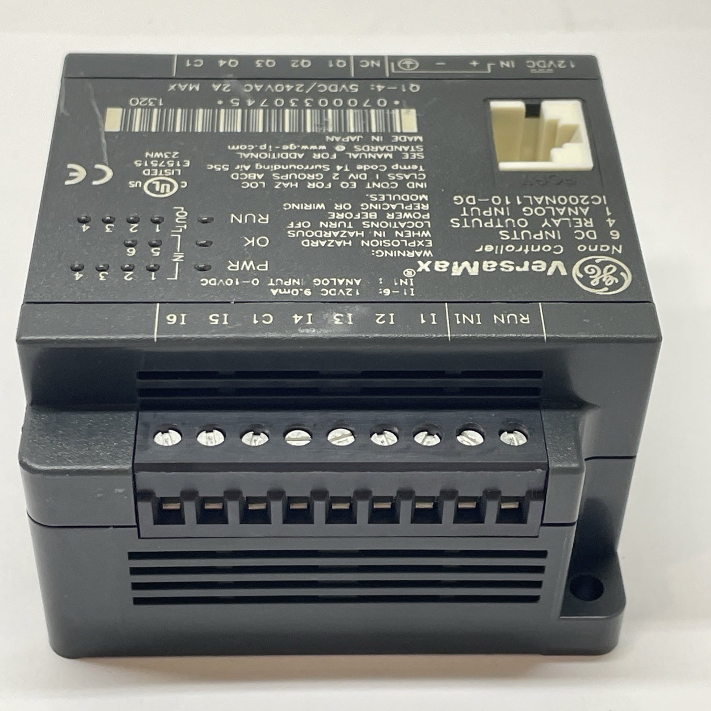 GE FANUC IC200NAL110-DG / VERSAMAX NANO CONTROLLER I/O MODULE