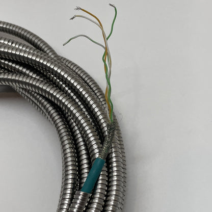 4-PIN D-coded M12 Ethernet Metal Shielded Cable ~33'