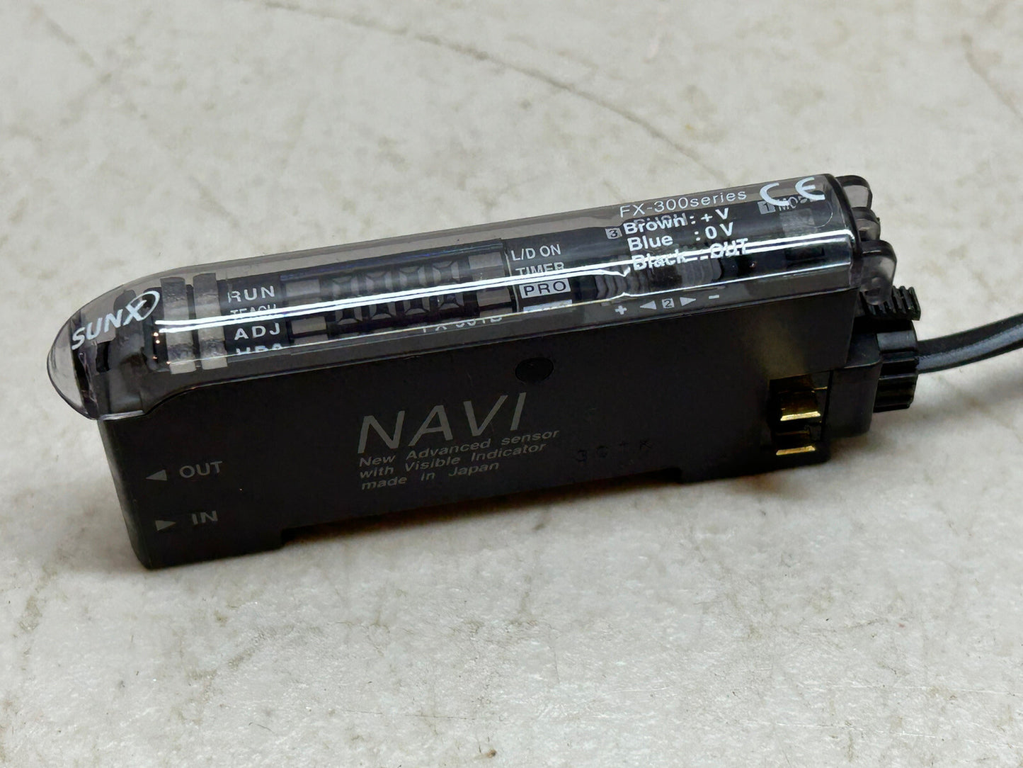 SUNX FX-301B / NAVI DIGITAL FIBER SENSOR BLUE LED FX-300 / USED AS SAMPLE ONLY