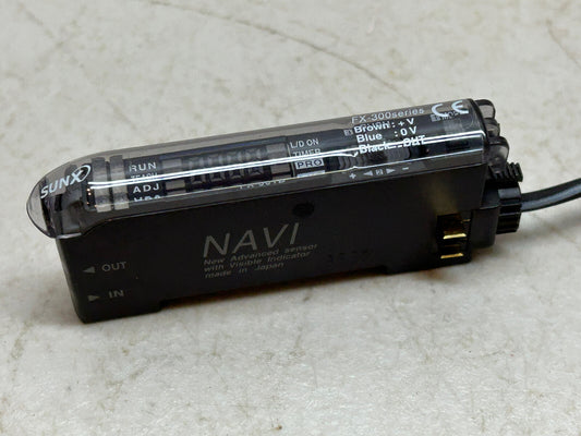SUNX FX-301B / NAVI DIGITAL FIBER SENSOR BLUE LED FX-300 / USED AS SAMPLE ONLY