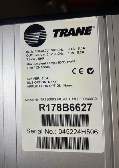 Trane TR1-Series R178B6627 380-460V Variable frequency drive 3.7kW/5HP