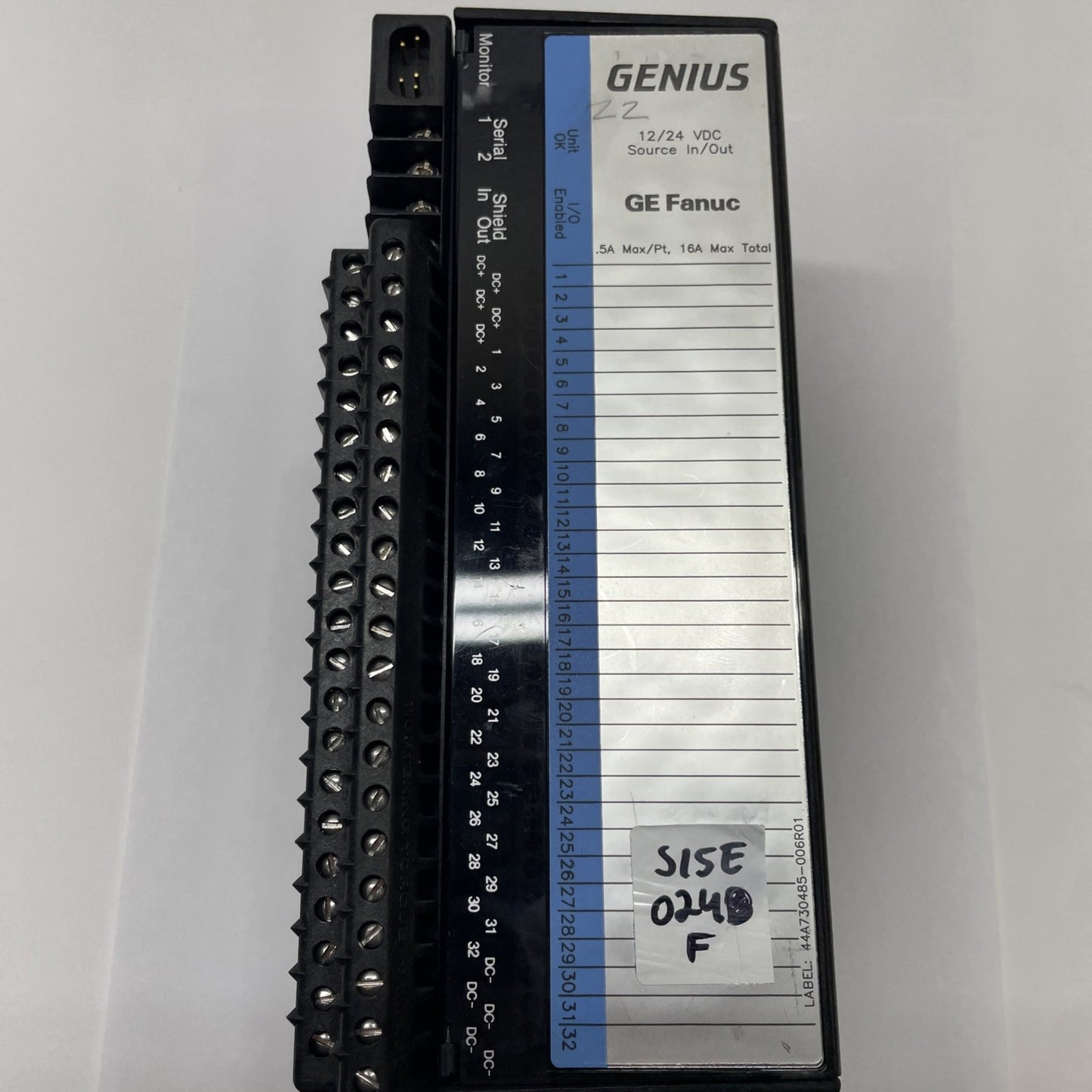 GE Fanuc IC660BBD024 I/O Block Assembly 32-Circuit 12-24VDC (EBD024 + TBD024)