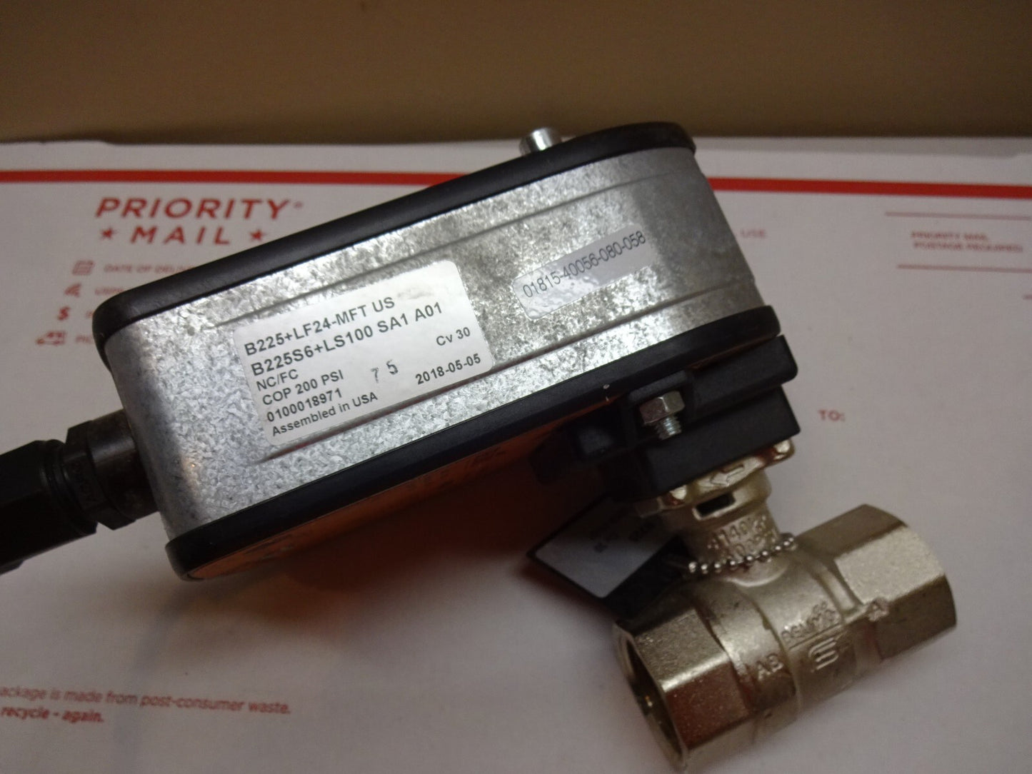 BELIMO B225 + LF24-MFT / ACTUATOR + VALVE / 24VAC/DC 50/60HZ 5VA 2.5W / NEW