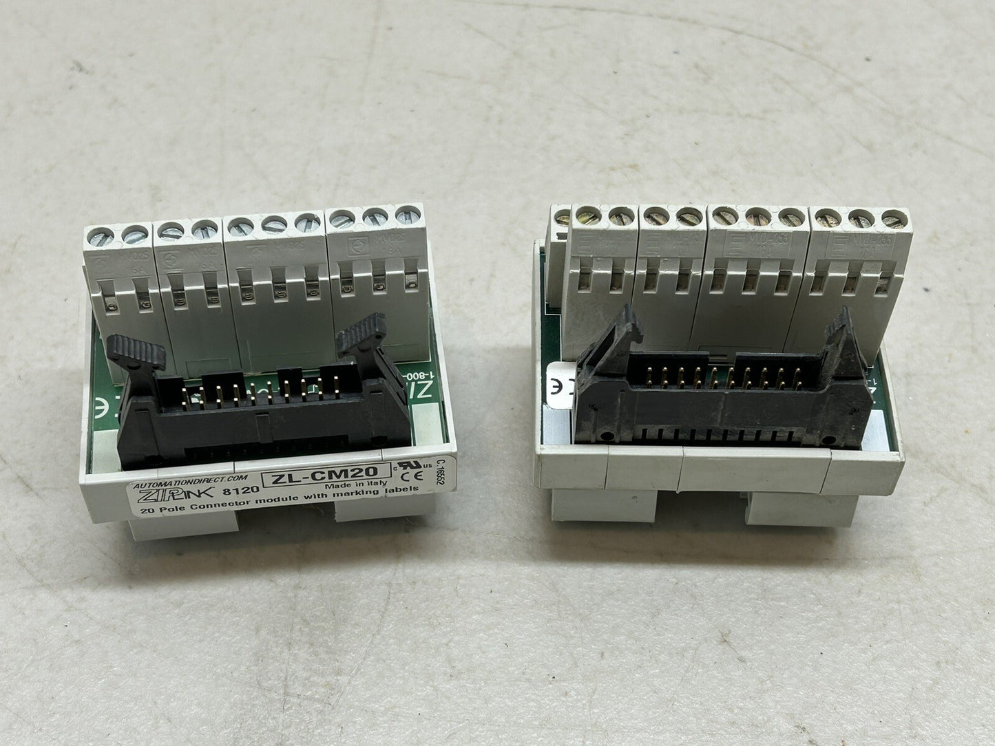 ZIPLINK ZL-CM20 / AUTOMATION DIRECT CONNECTOR MODULE / LOT OF 2