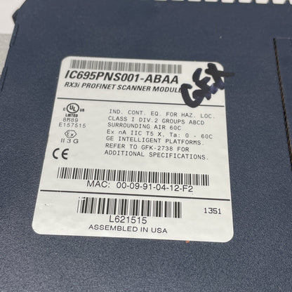 GE Fanuc IC695PNS001-ABAA RX3i PROFINET Scanner Module