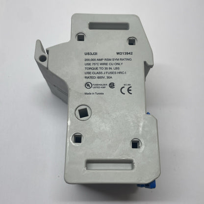 Ferraz Shawmut UltraSafe Fuse Holder 600V 30A 2-Pole US3J21 / W213942 CLASS J