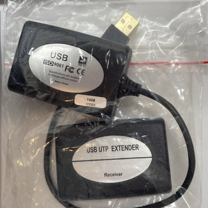 L-Com W01-EXT-USB-50  USB UTP Extender Receiver Transmitter 150ft Cat5e/Cat6