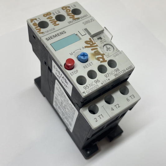 Siemens Sirius 3RU1126-4AB0 / 3ZX1012-0RU11-1AA1 Overload Relay w/ 3RU1926-3AA01
