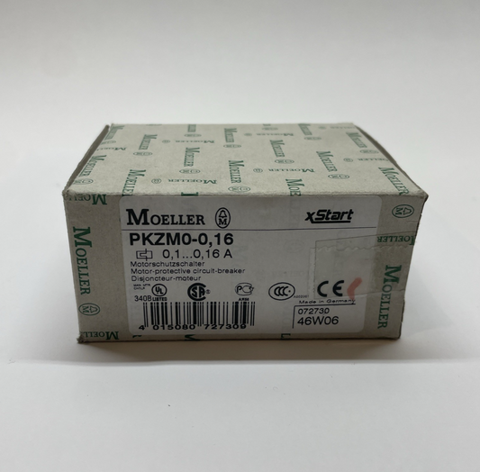 NEW Moeller PKZM0-1,6 CIRCUIT BREAKER, 0.1-0.16A