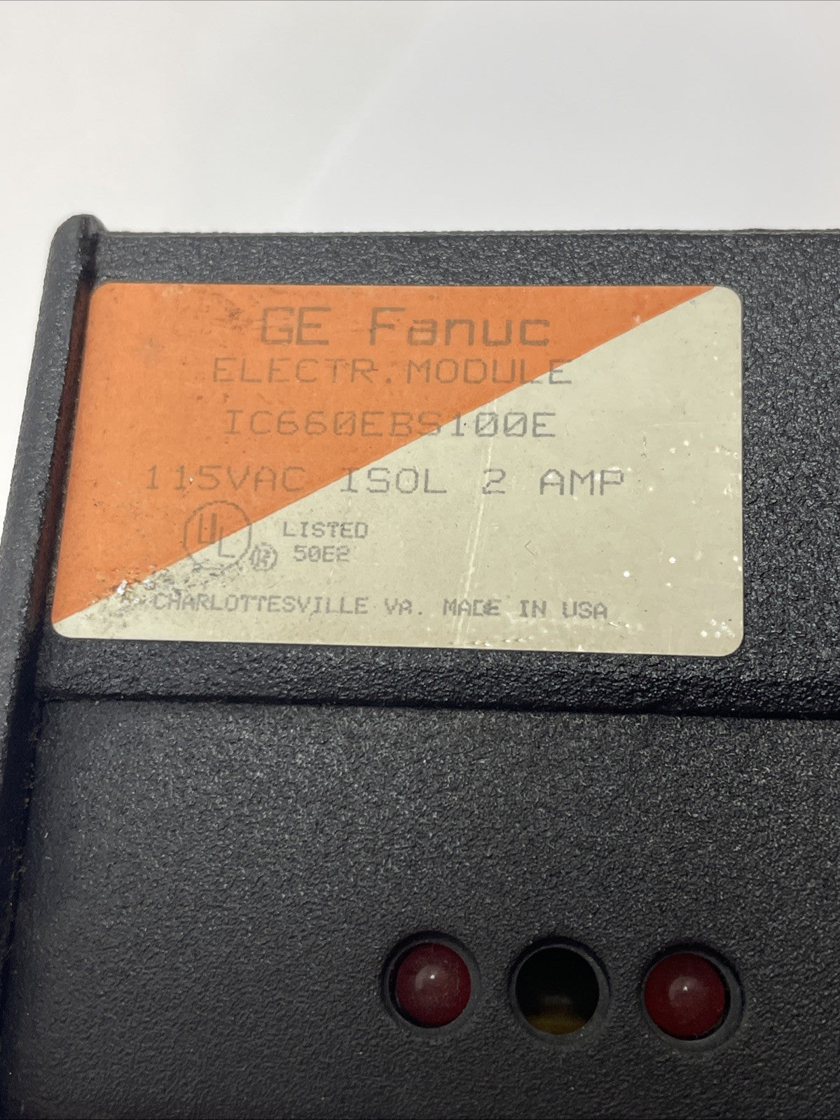 GE FANUC IC660EBS100 / IC660EBS100E GENIUS BLOCK I/O + TERM. MODULE