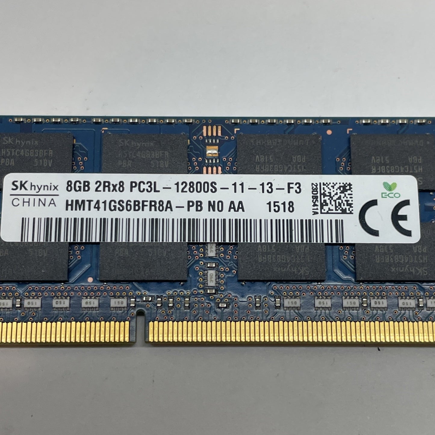 (LOT OF 4) SK HYNIX 8Gb 2Rx8 DDR3 PC3L-12800S LAPTOP RAM MEMORY HMT41GS6BFR8A-PB