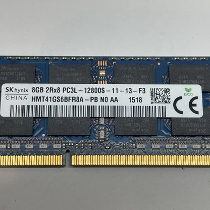 (LOT OF 4) SK HYNIX 8Gb 2Rx8 DDR3 PC3L-12800S LAPTOP RAM MEMORY HMT41GS6BFR8A-PB