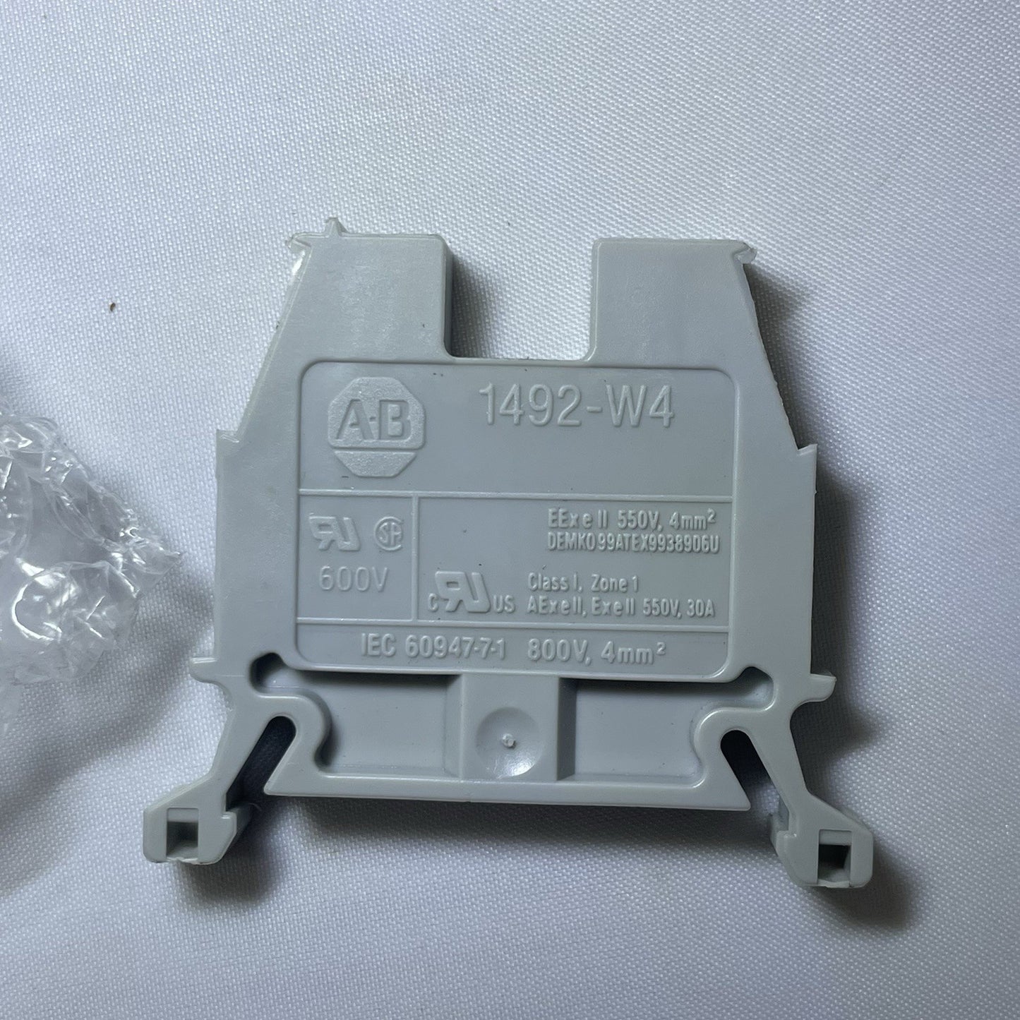 Allen Bradley 1492-W4 Terminal Blocks 1492W4 Grey 1492-W4 (Pack of 4)