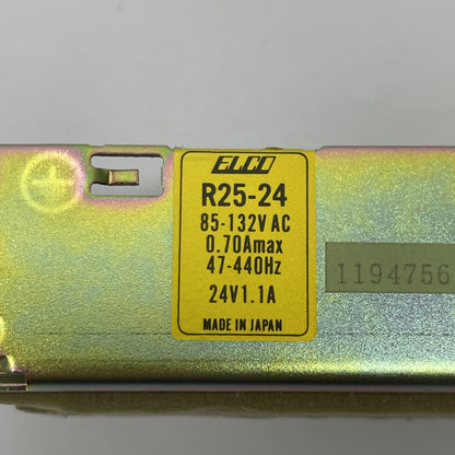 ELCO POWER SUPPLY R25-24, 85-132V AC 0.70Amax 47-440HZ 24V1.1A