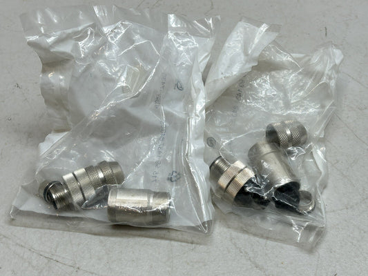 SIEMENS 715-99-1437-840-05 MALE M12 CONNECTOR CABLE OUTLET 6-8MM / LOT OF 2 NEW