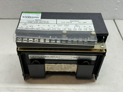 KEPCO PAT 21-1 / PAT21-1 / POWER SUPPLY INPUT 115/230VAC / OUTPUT 0-21V 0-1A