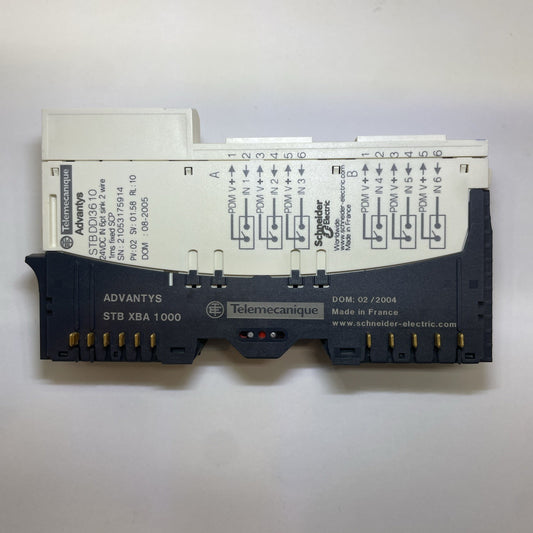 SCHNEIDER STBDD13610 6 Point Input Module With STB XBA 1000 BASE (FREE SHIPPING)